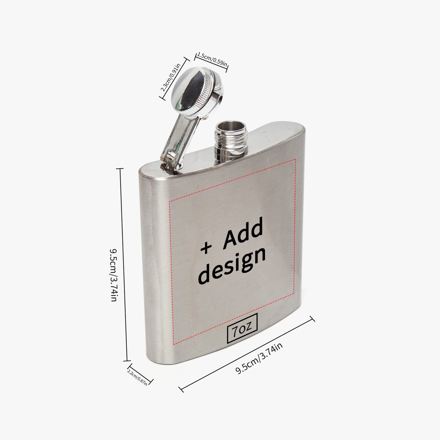 G.O.A.T 6oz Stainless Steel Flask