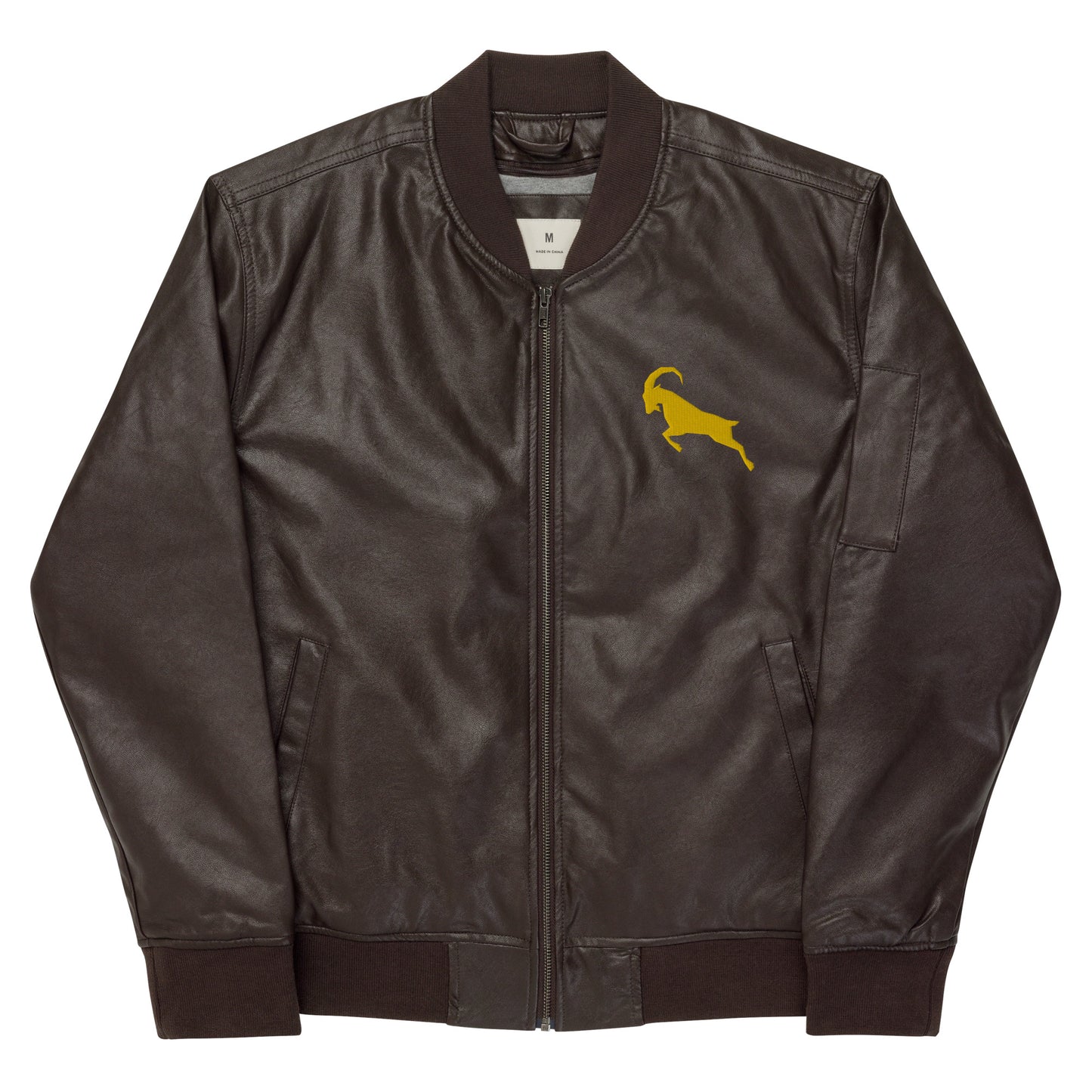 G.O.A.T Unisex Leather Bomber Jacket